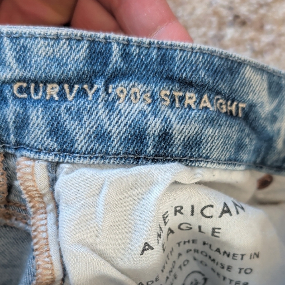 American Eagle Outfitters Light Blue Denim - Picture 4 of 4